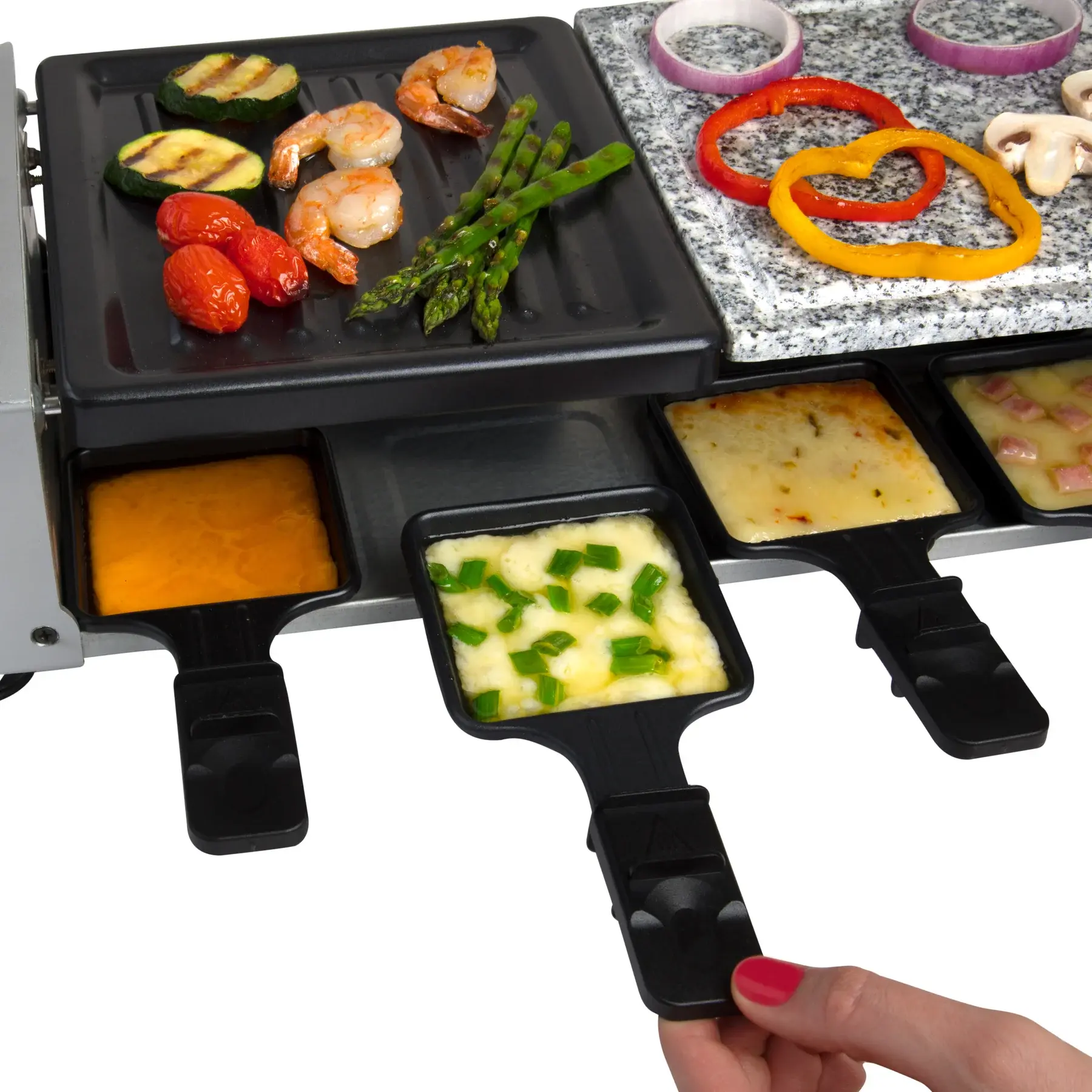 CucinaPro Deluxe 8-Pan Cheese Raclette - Spoons N Spice