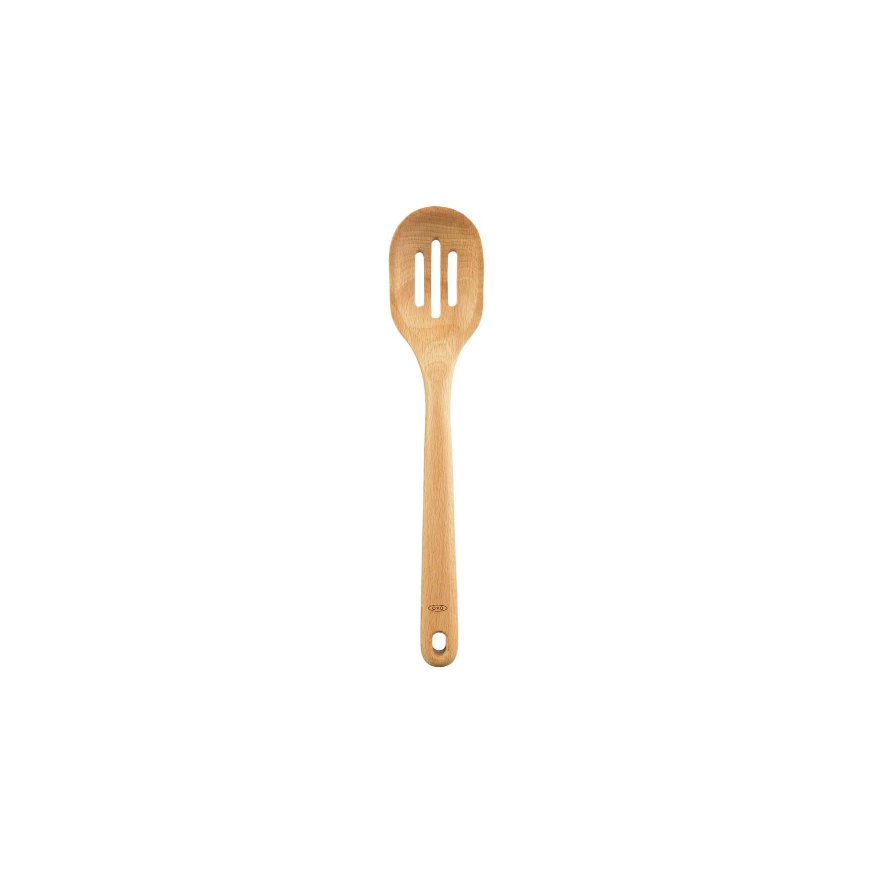 OXO Good Grips Wooden Slotted Spoon - Spoons N Spice