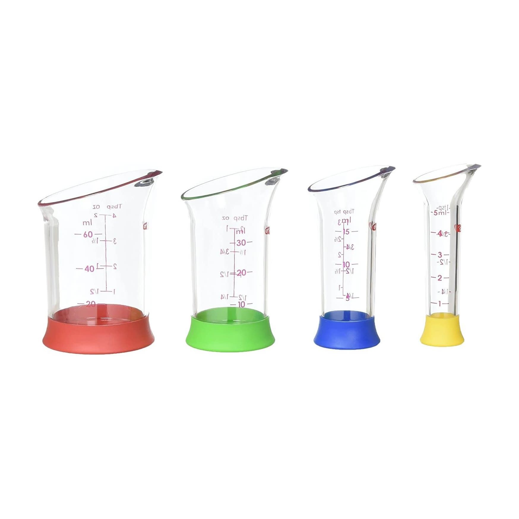 OXO Good Grips 4-Piece Mini Measuring Beaker Set 