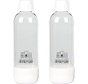 OmniFizz 1L Carbonation Bottles W/Cap, 2 White