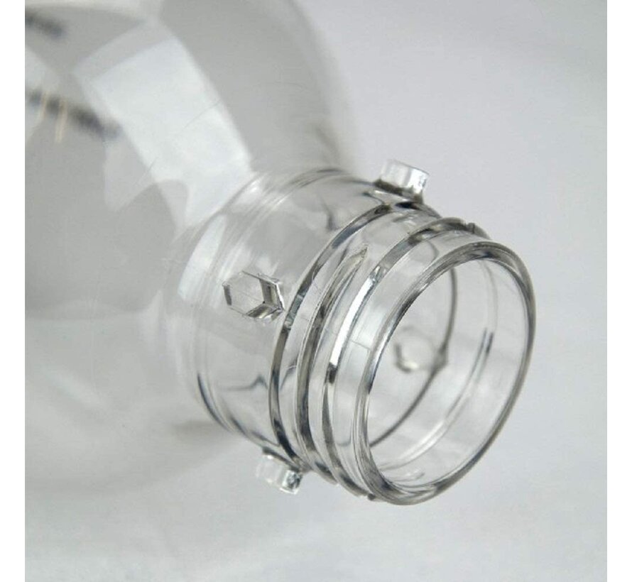OmniFizz 1L Carbonation Bottles W/Cap, 2 White