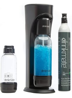 DrinkMate OmniFizz Home Carbonation System W/CO2, Black