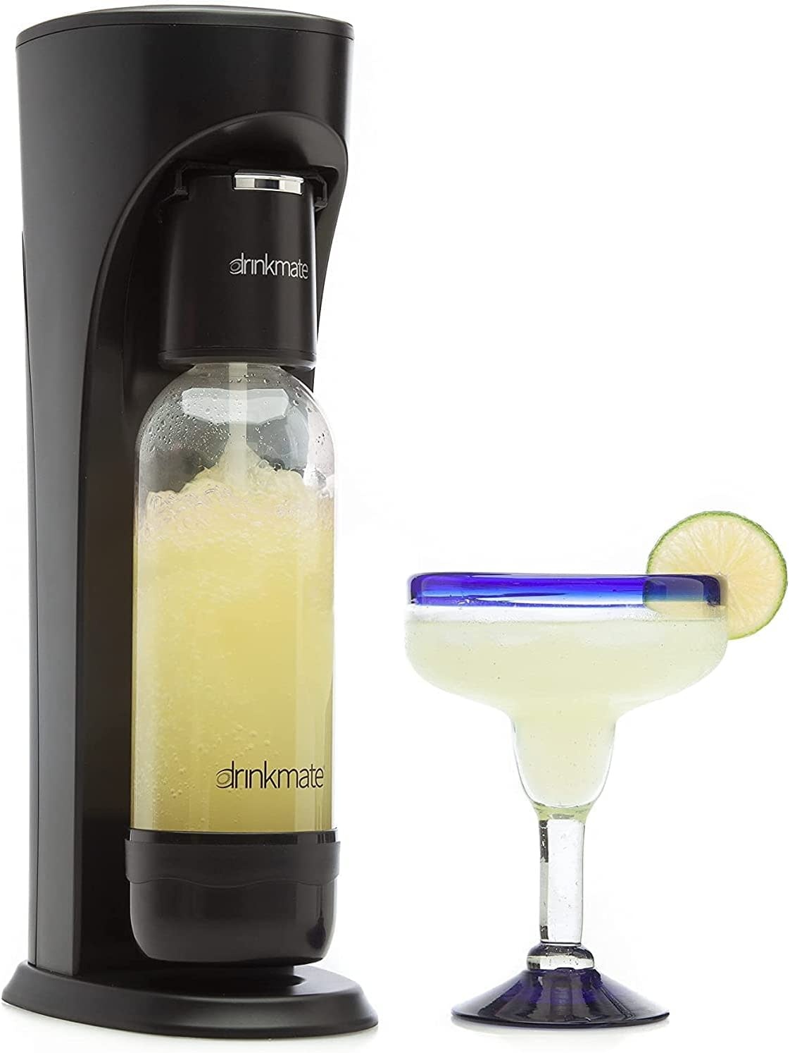 Drinkmate Sparkling Water and Drink Maker Without CO2 Cylinder, Matte Black