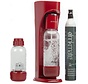 OmniFizz Home Carbonation System W/CO2, Red