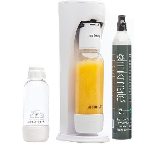 DrinkMate OmniFizz Home Carbonation System W/CO2, White