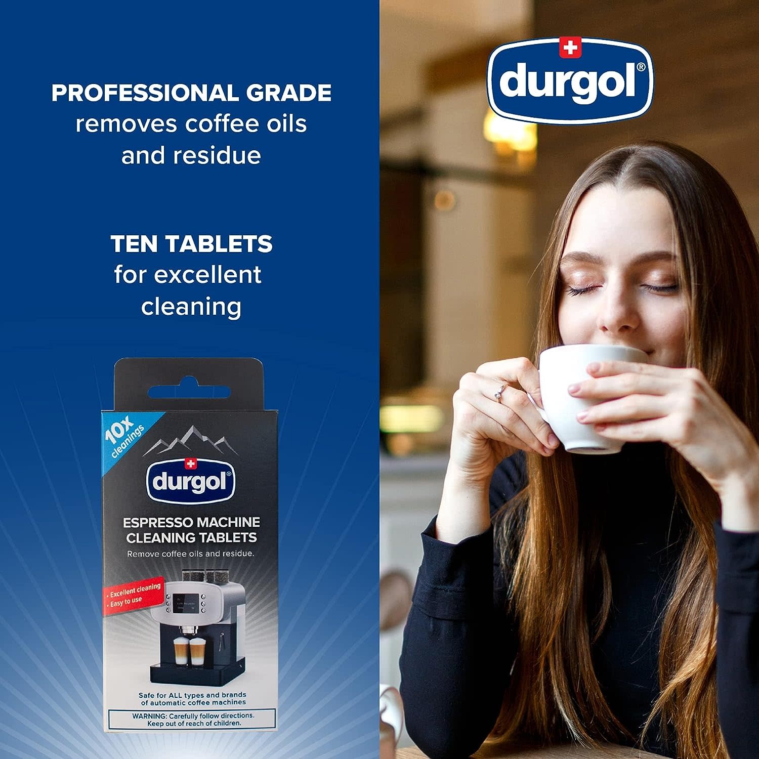 Durgol Espresso Machine Cleaning Tablets, 10 Spoons N Spice