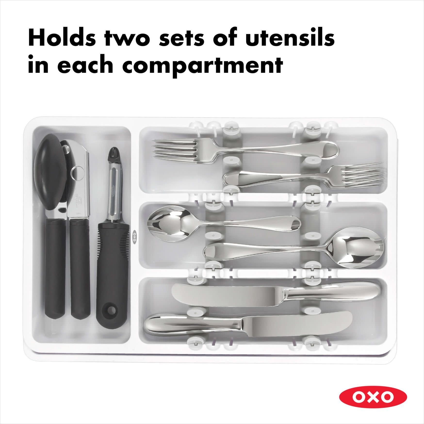 OXO Good Grips Expandable Utensil Organizer Spoons N Spice