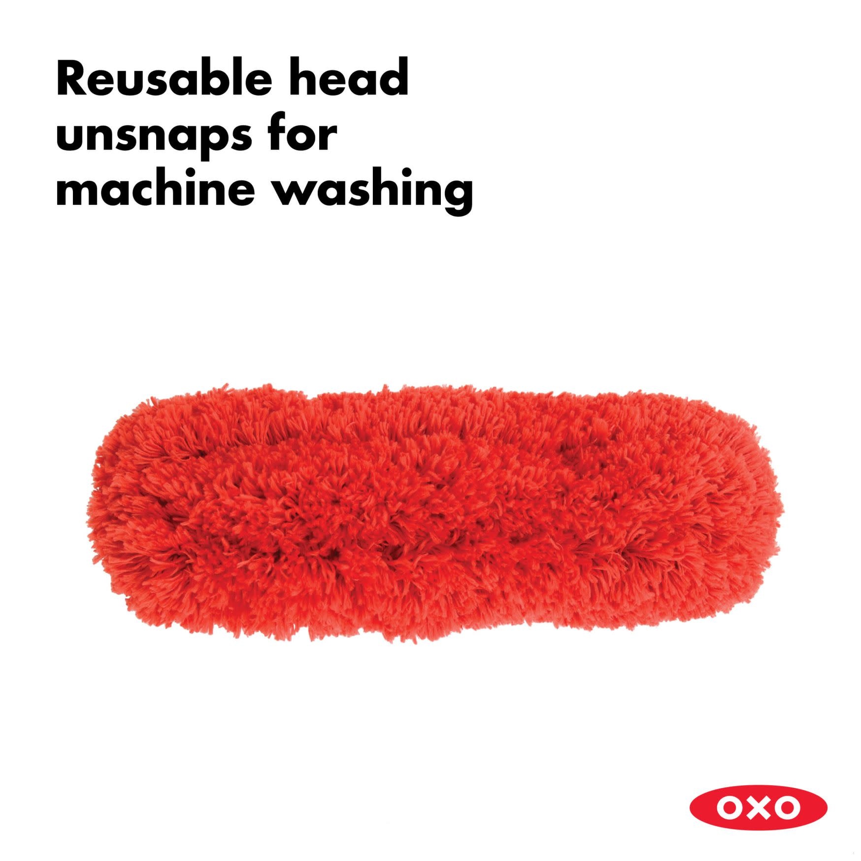 OXO Good Grips Microfiber Extendable Duster : reaching cleaning tool