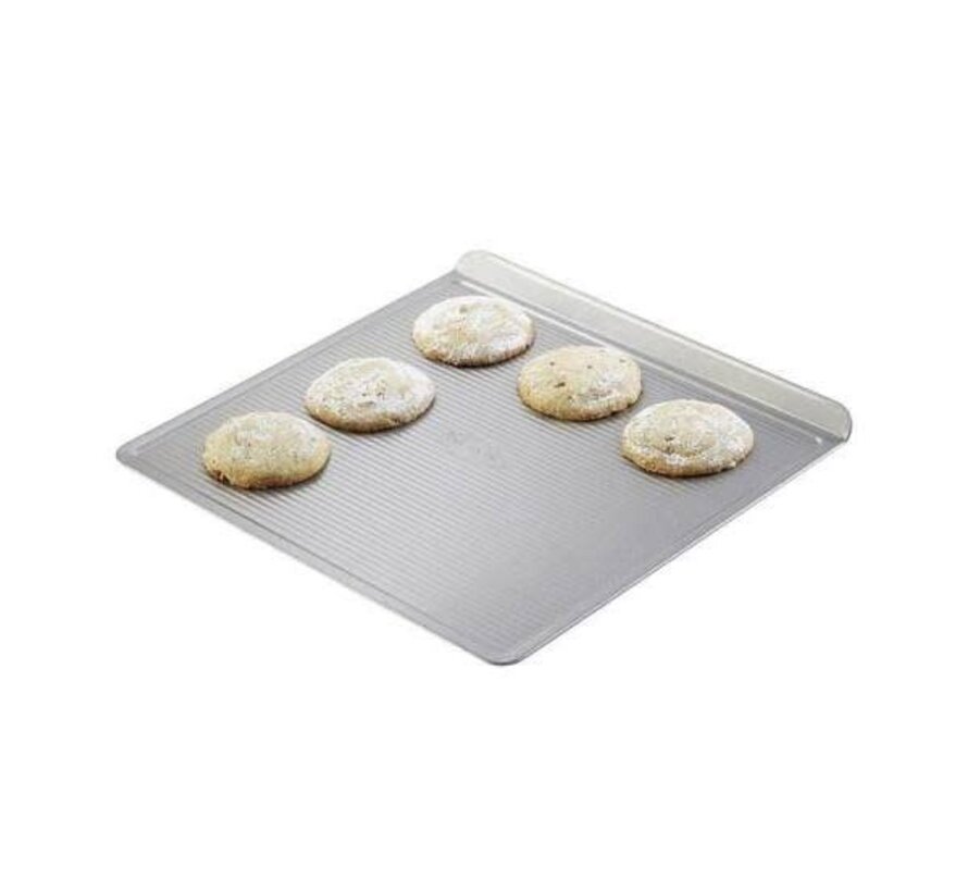 Large Flat Cookie Sheet No Edges, Nonstick Insulated Baking Pan, Commercial  Oven