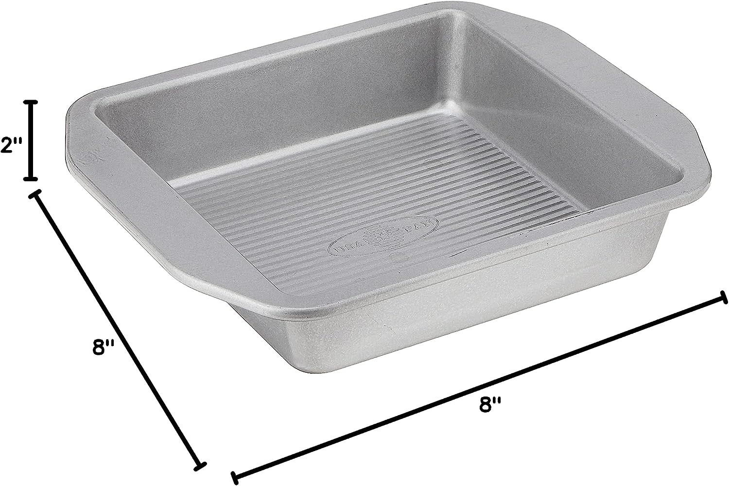 USA Pan American Bakeware Classic 8 Square Brownie Pan - Spoons N