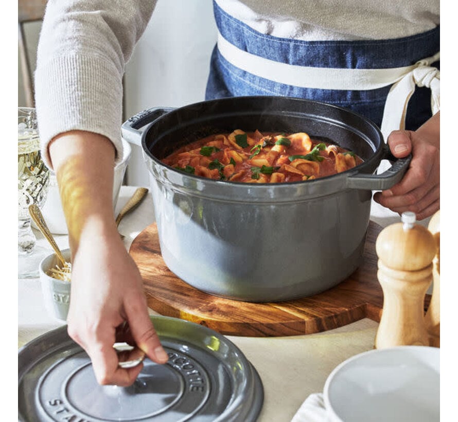 Staub 5-Qt. Matte Black Tall Round Cocotte + Reviews