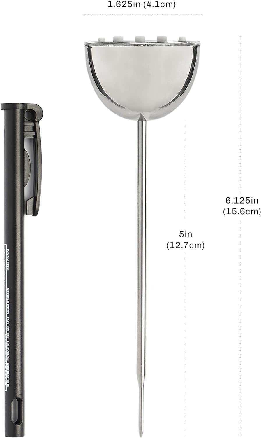 Mainstays Instant Response Kitchen Thermometer, Clip Attachment 