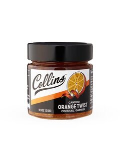 True Brands Collins Candied Orange Twist Cocktail Garnish, 10.9 Oz.