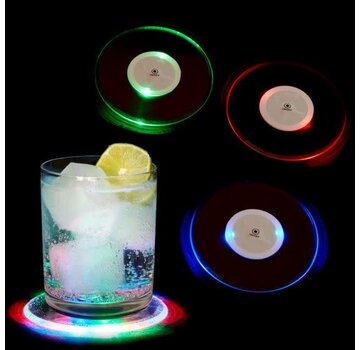 True Brands LED Coasters, Set of 4