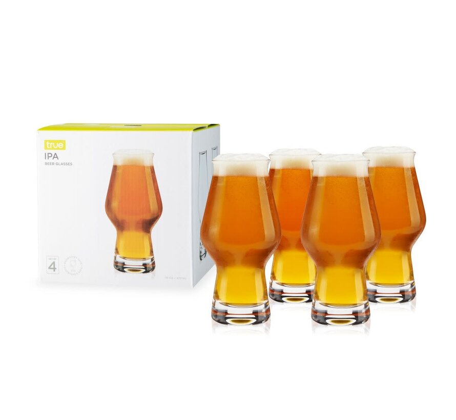 IPA Beer Glasses, Set of 4