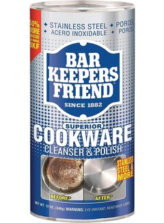 Bar Keeper's Friend Cookware Cleansing & Polishing Powder, 12 Oz.