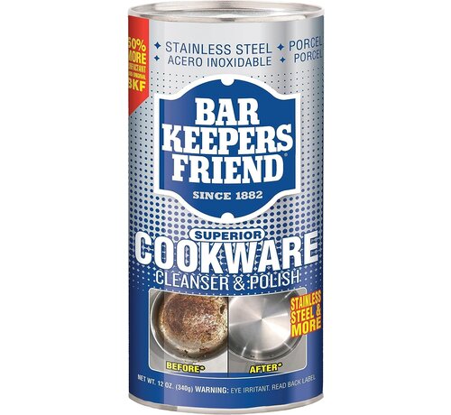 Bar Keeper's Friend Cookware Cleansing & Polishing Powder, 12 Oz.