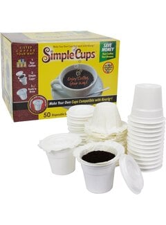 Simple Cup K-Cups, Filters, & Lids, Set of 50