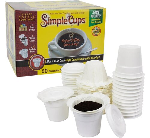 Simple Cup K-Cups, Filters, & Lids, Set of 50