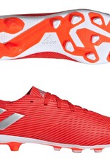 Adidas Adidas NEMEZIZ 19.4 FxG Junior Cleats (Active Red/Silver Metallic/Solar Red)