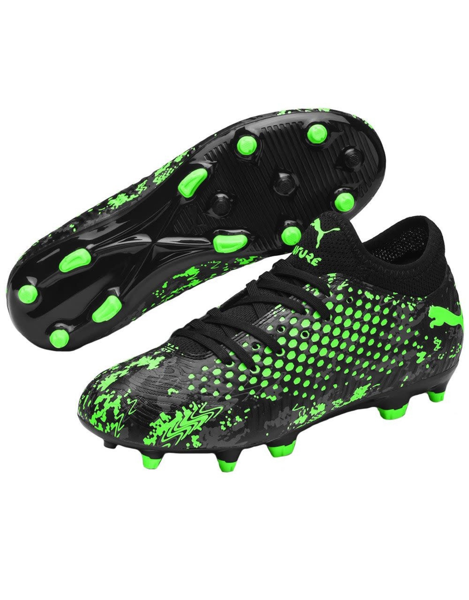 green puma cleats