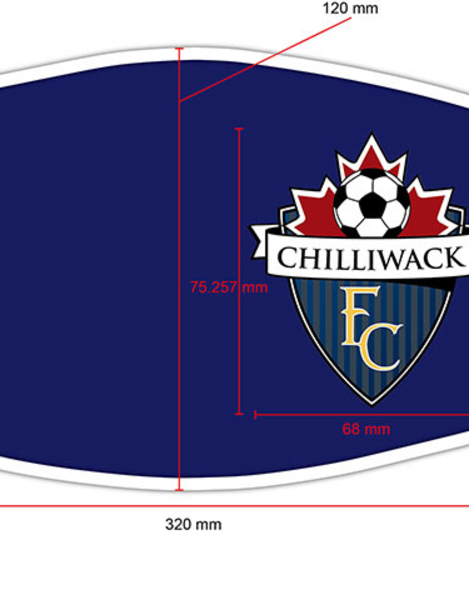 AJM Chilliwack FC Face Mask