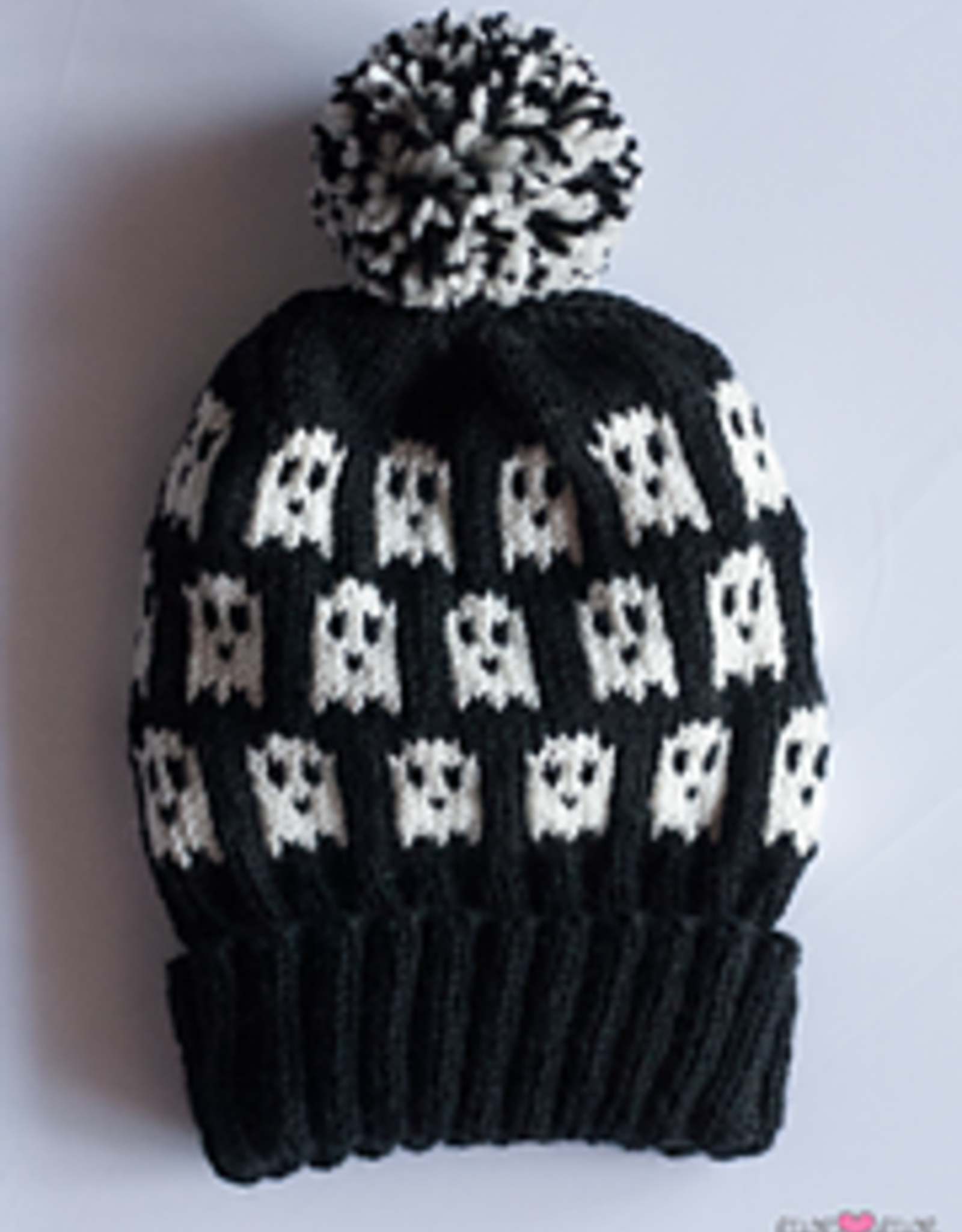 cream wooly hat