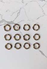 Thread and Maple Bead Ring Stitch Markers