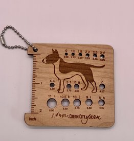 Katrinkles Pal's Picks Needle Gauge Keychain