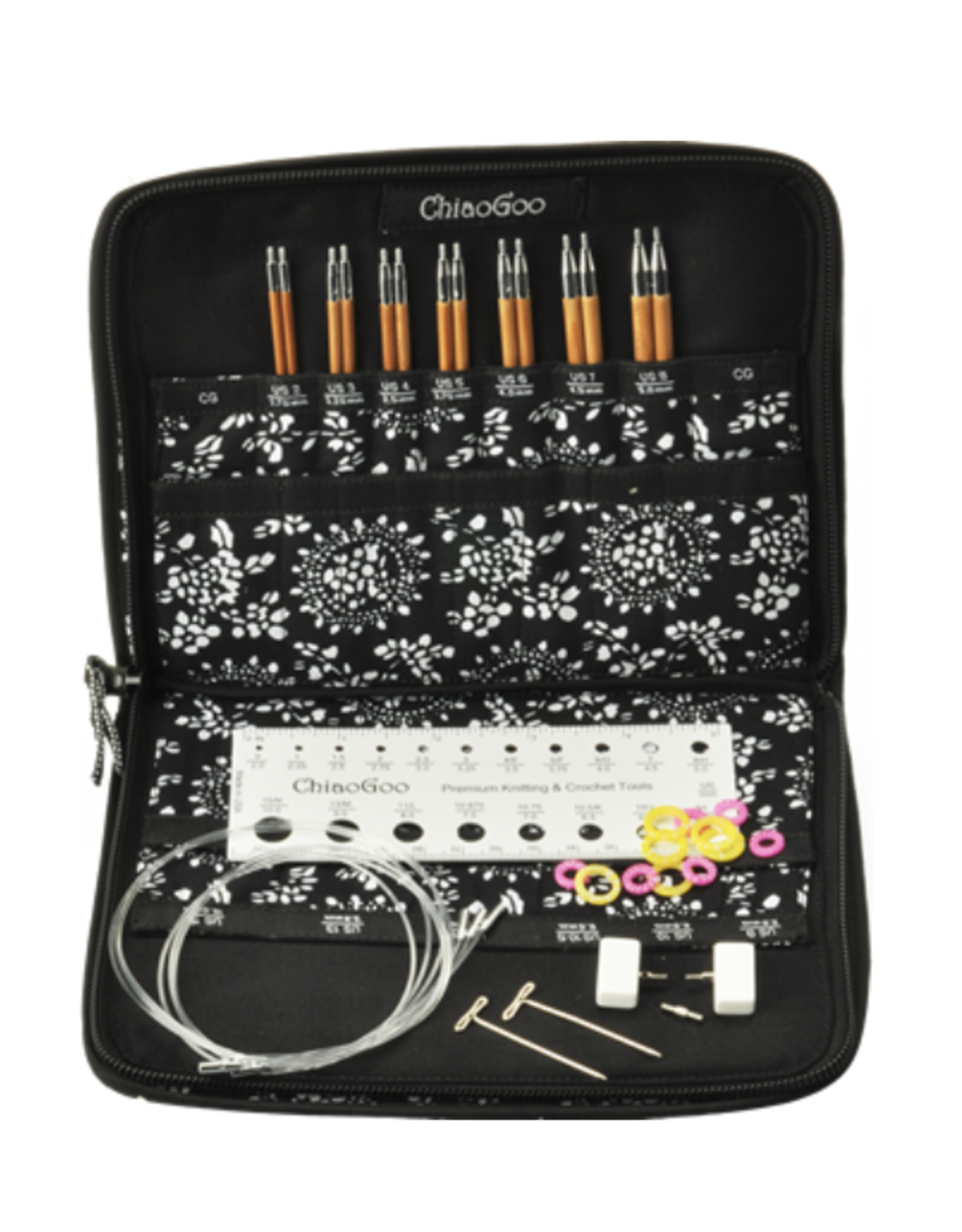 Chiaogoo SPIN Bamboo Chiaogoo Interchangeable Knitting Set 5"