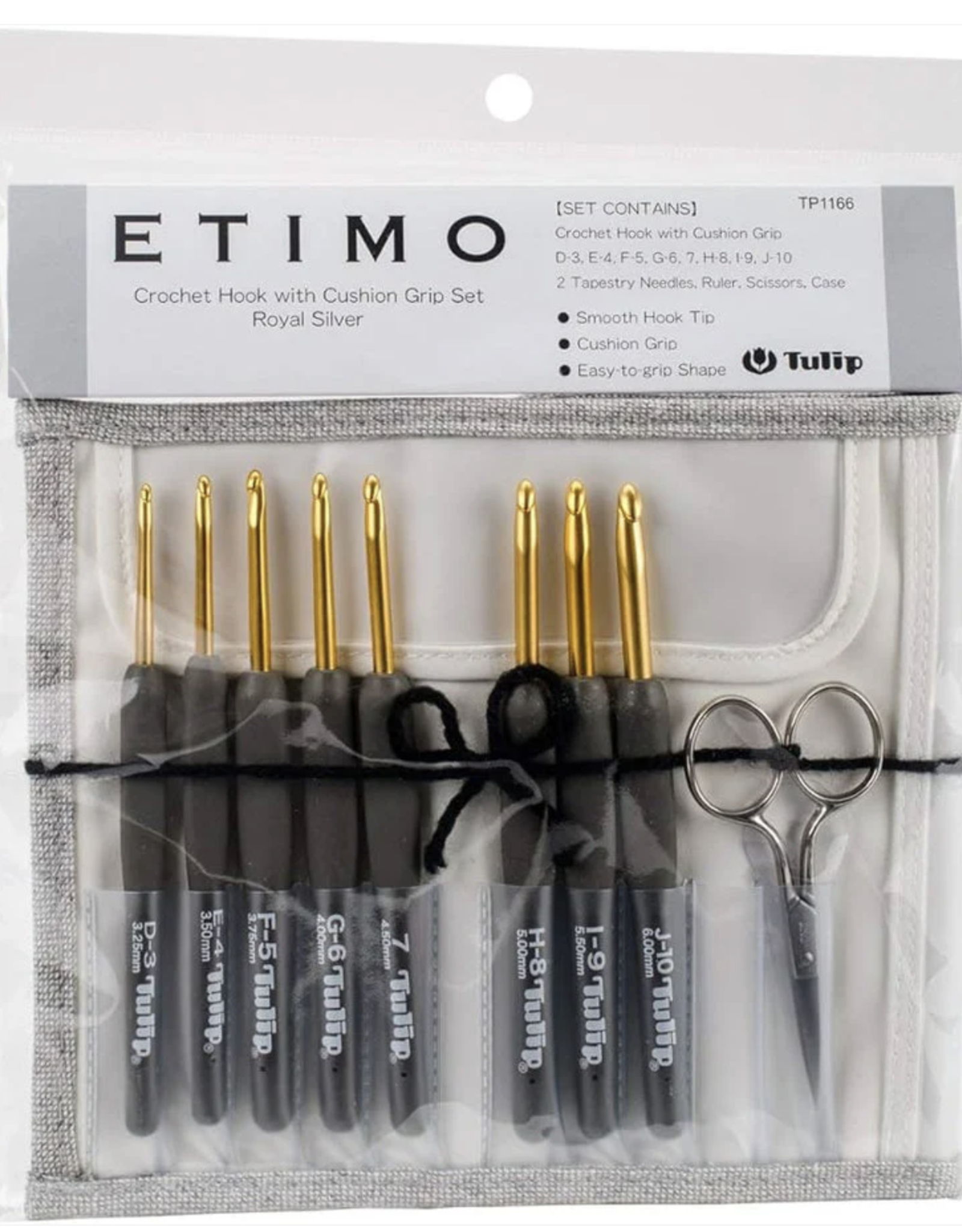 Tulip ETIMO Crochet Hook with Cushion Grip Set