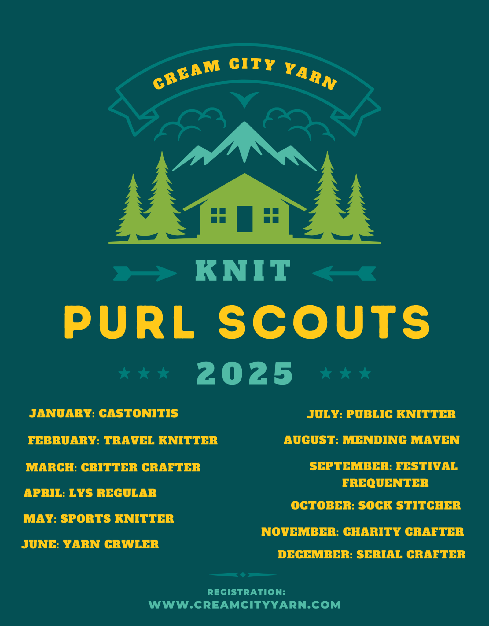 Purl Scouts 2025 Membership
