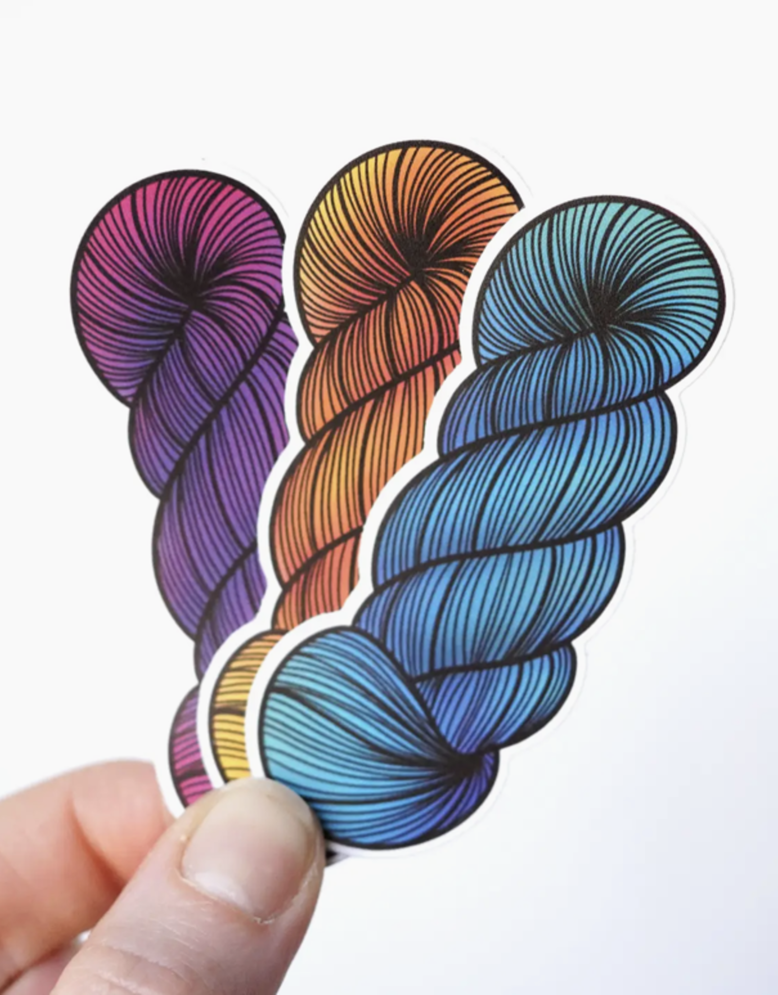 Bri Larson Art Yarn Skein Sticker