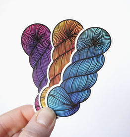 Bri Larson Art Yarn Skein Sticker
