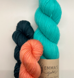 Emma's Yarn I'd Rather Dot Sock & Cowl Kit