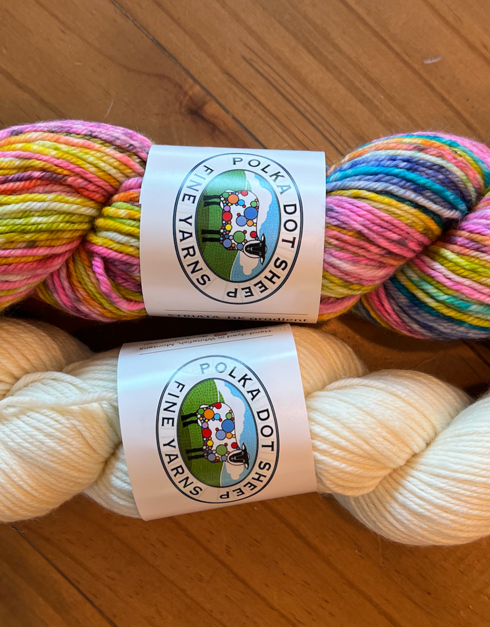 Polka Dot Sheep Murano Squares Bandana Kit