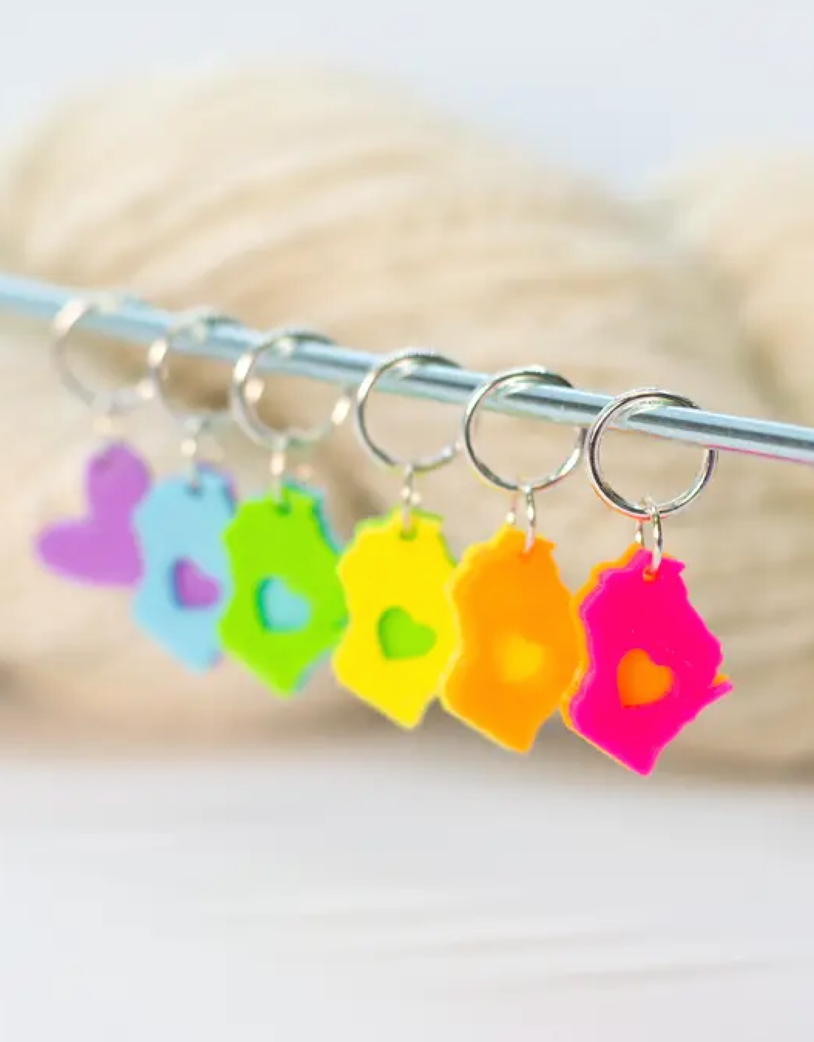 Blue Bird Makery Dairyland Love Stitch Markers