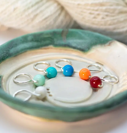 Blue Bird Makery Medium Snag Free Stitch Markers - Roller Rink