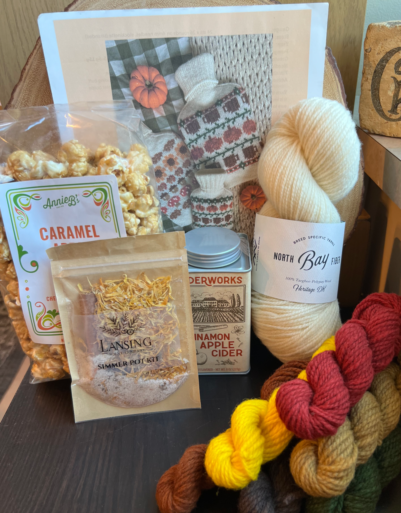 North Bay Fiber Pumpkin Spice Hot Water Bottle Cover