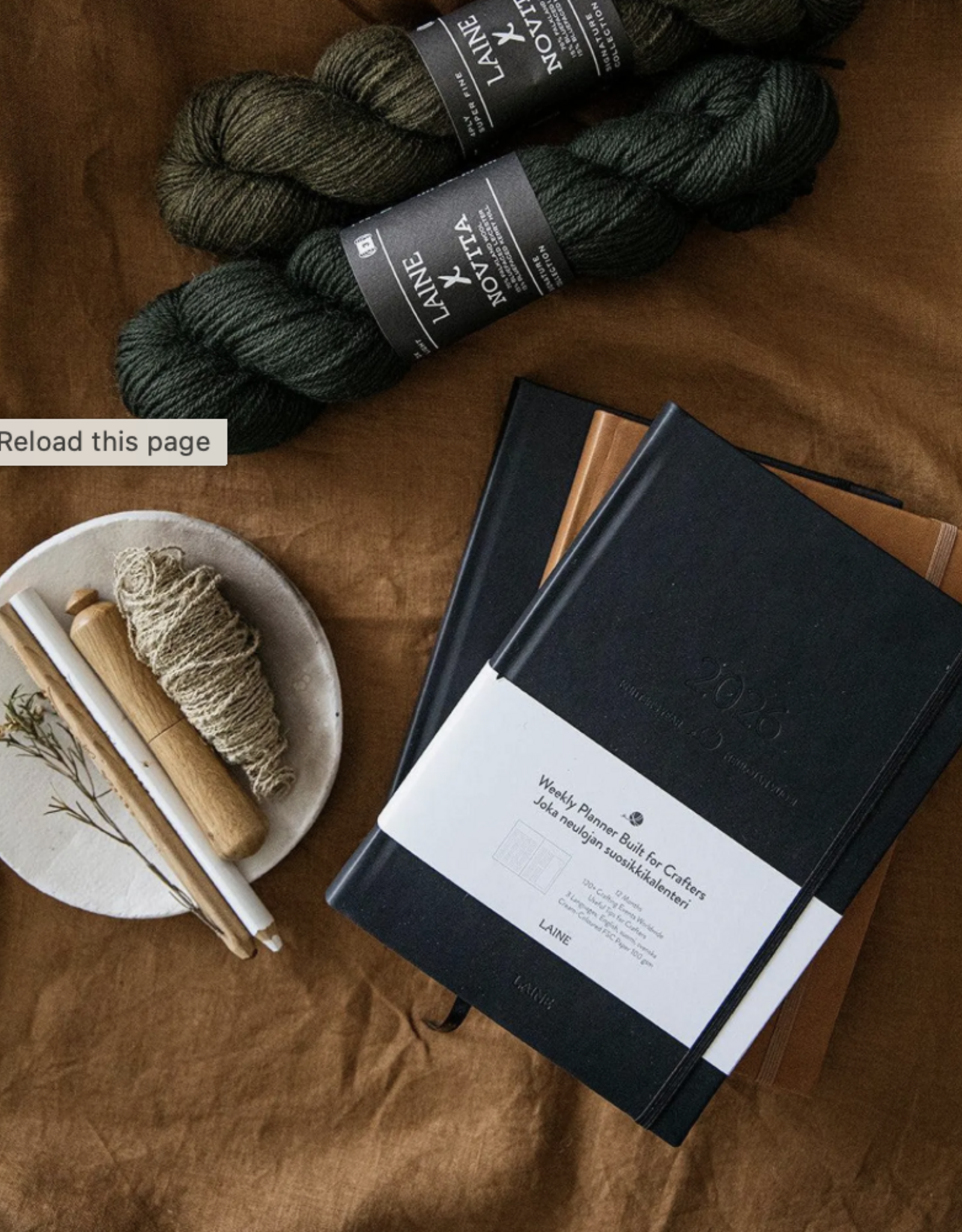 Laine Magazine Knitter's Year Calendar 2026 - Black