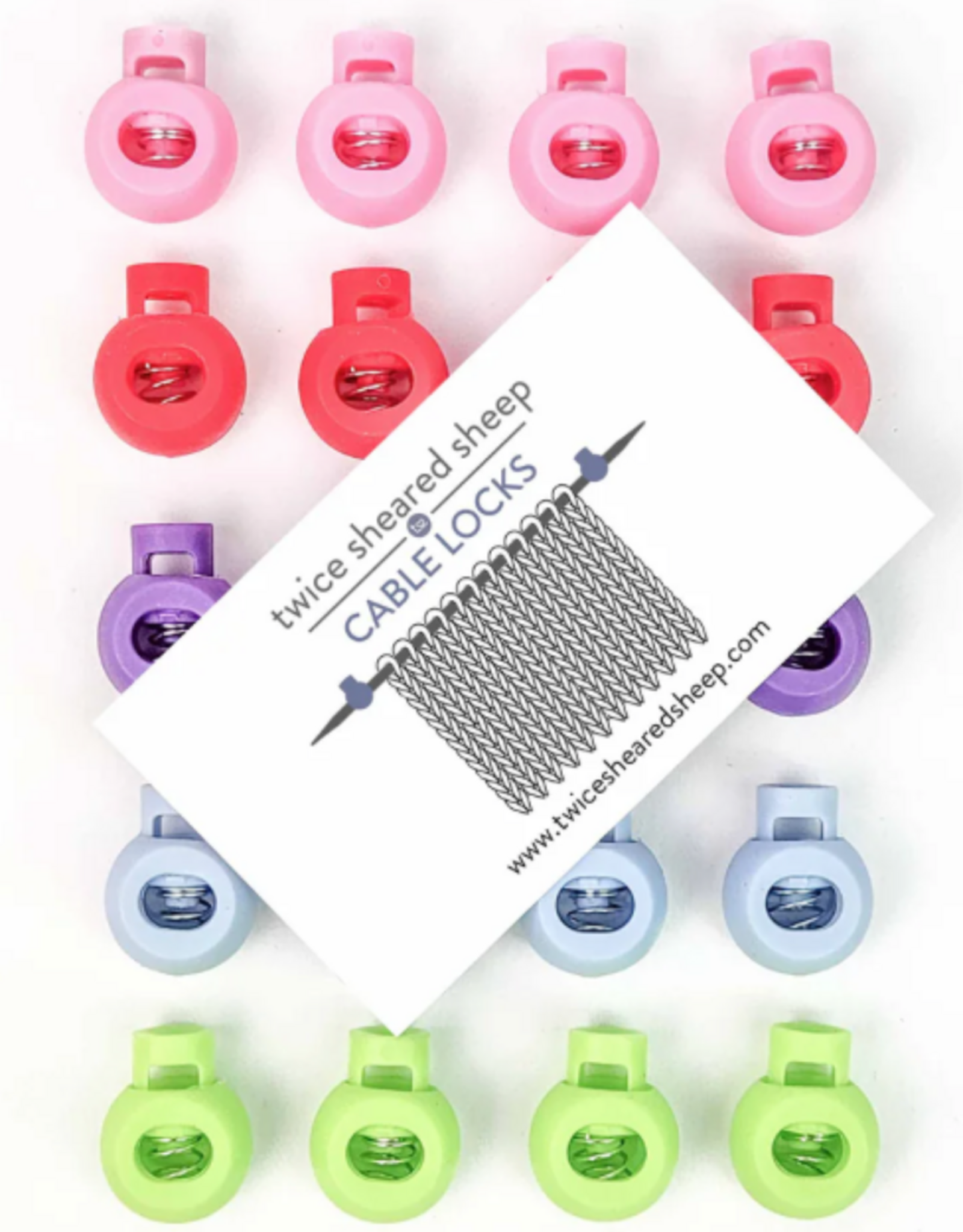 Twice Sheered Sheep Cable Locks - Circular Needle Cord Stops