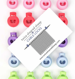 Twice Sheered Sheep Cable Locks - Circular Needle Cord Stops