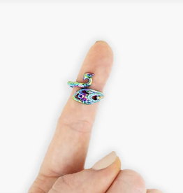 Twice Sheered Sheep Rainbow Peacock Tensioning Ring