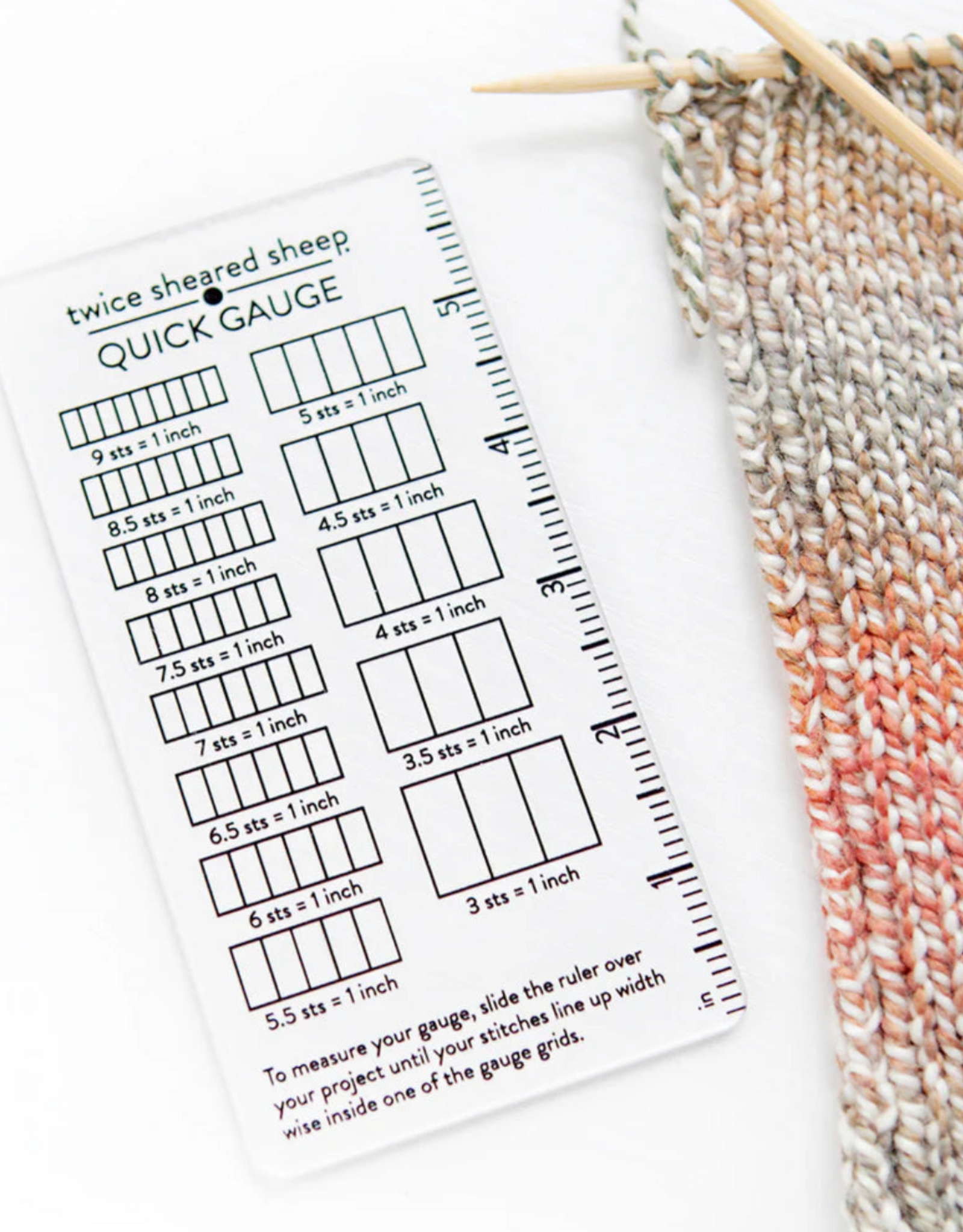 Twice Sheered Sheep Twice Sheared Sheep Quick Gauge Ruler