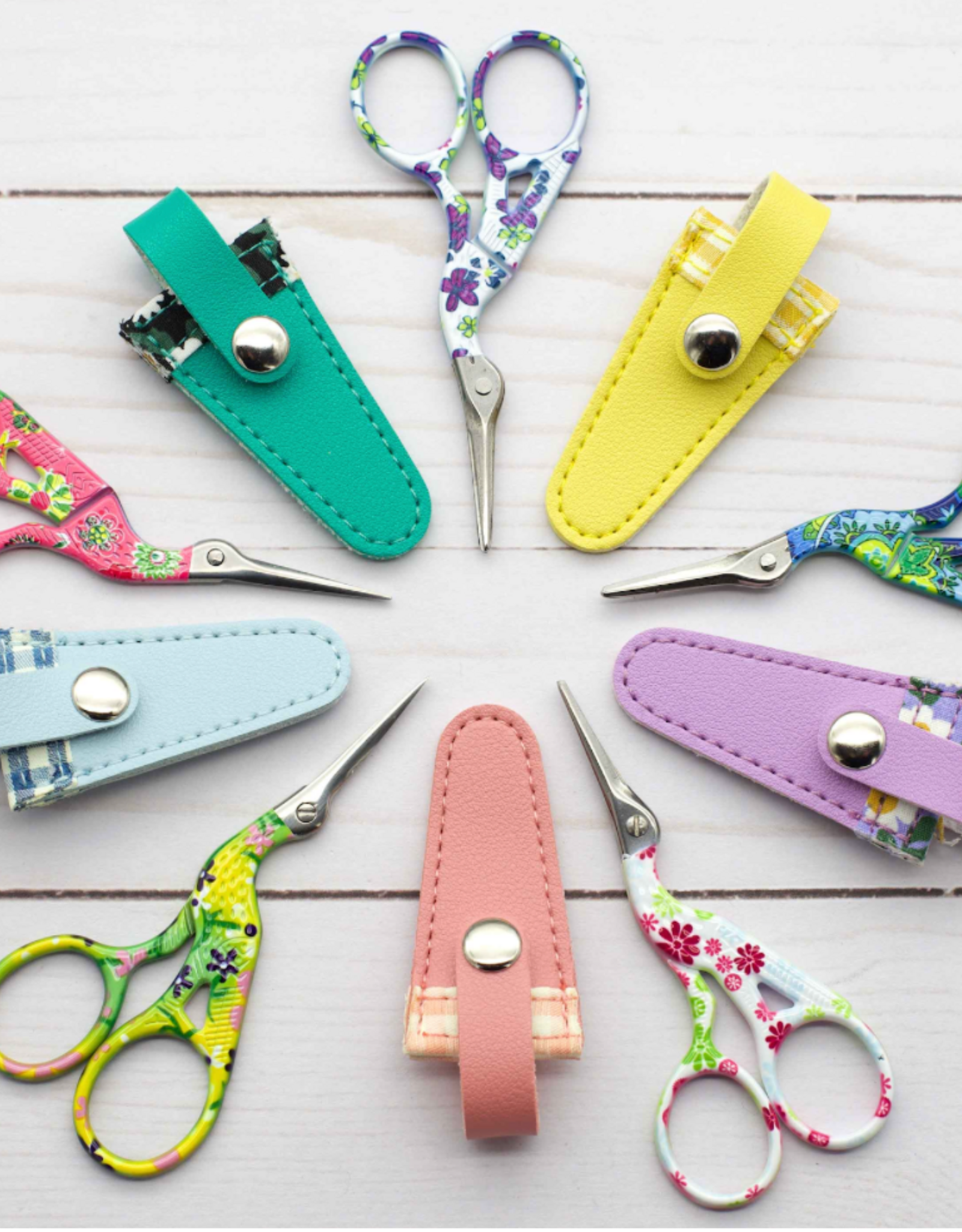 Fox and Pine Colorful Scissors & Sheath