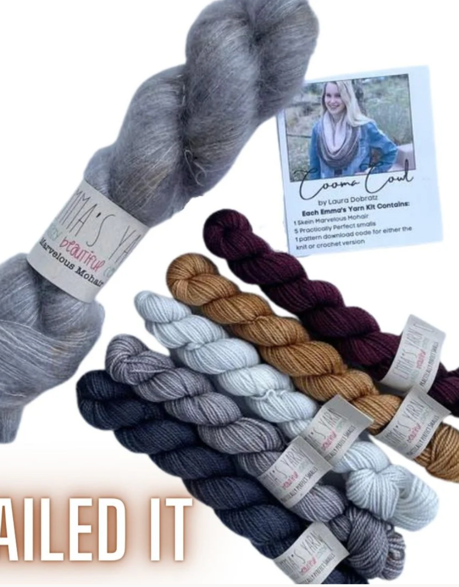 Emma's Yarn 2026 Trunk Show Cooma Cowl kit