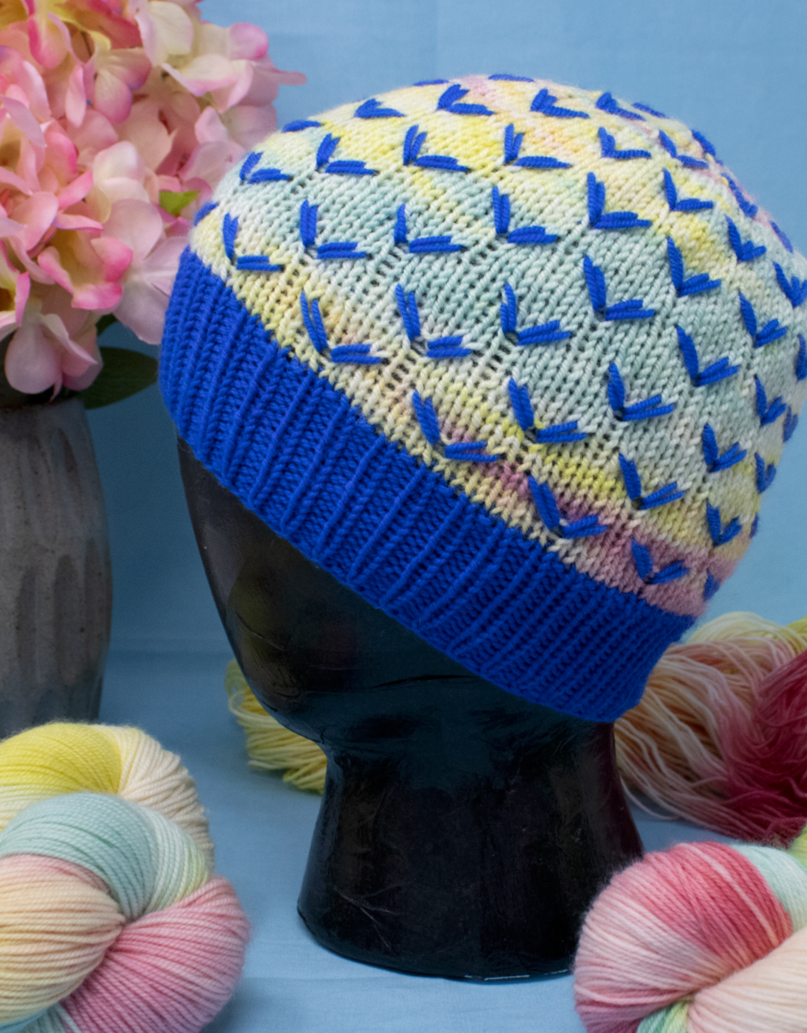 Queen City Yarn DROP SHIP Happy Little Vee Hat Kit