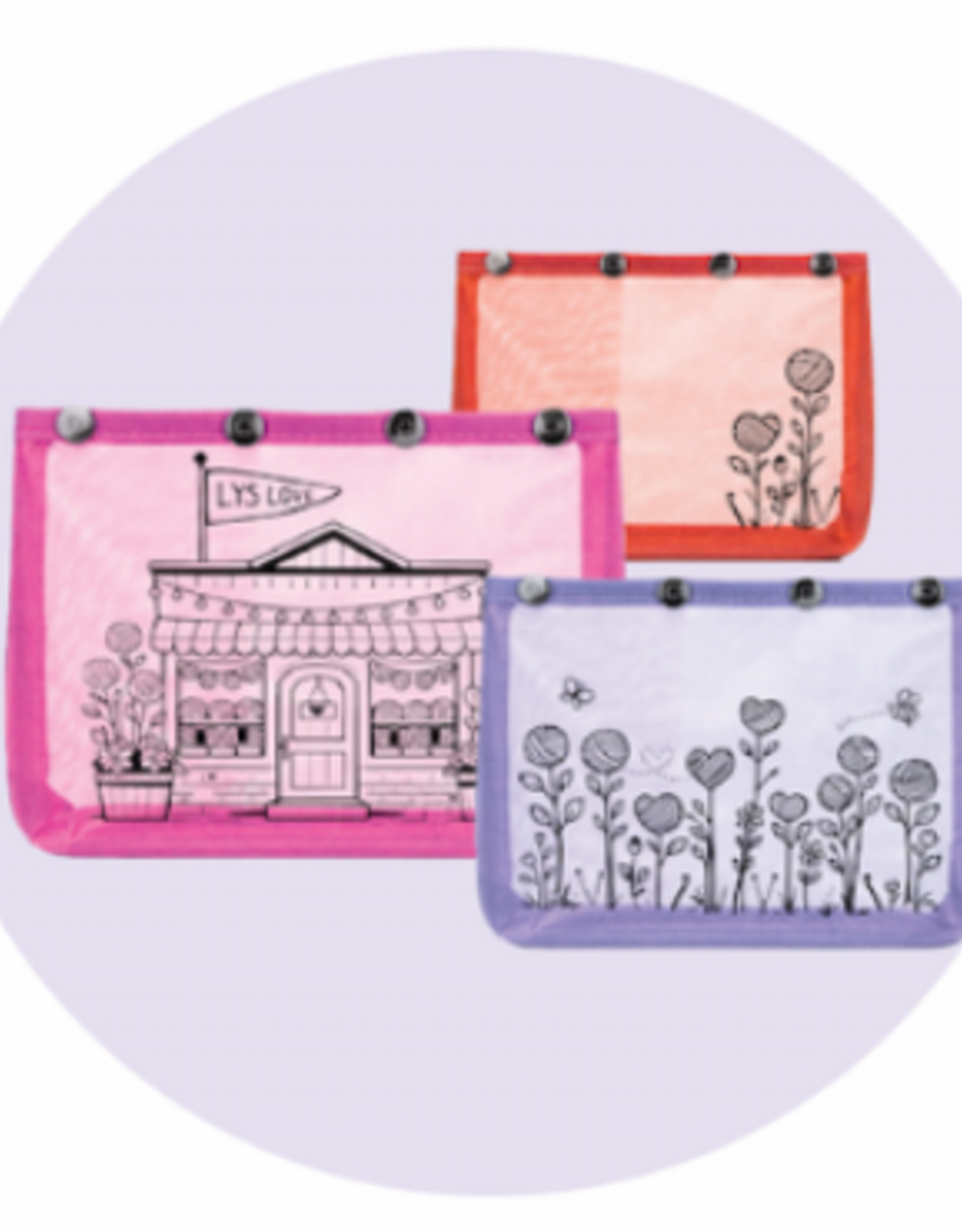 Madelinetosh Della Q Oh Snap Pink Purple Red S/M/L