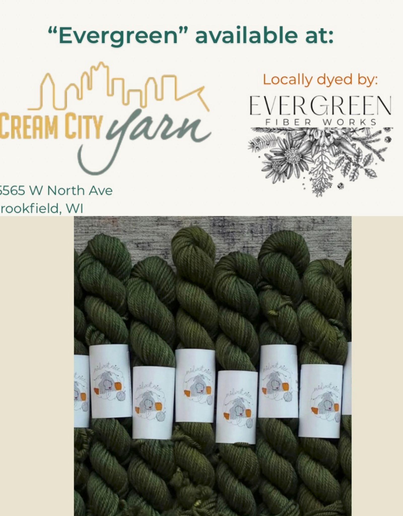 Evergreen Fiber Works Evergreen Custom Mini Skein for WEYC