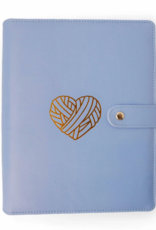 Twice Sheered Sheep Purple Heart Project Journal Planner for Knitters and Crocheters